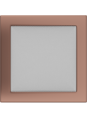 Вентиляційна решітка Kratki 22х22 см мідь гальванічна