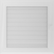 Вентиляційна решітка Kratki 22x22 см OSKAR см біла з жалюзями Вентиляційна решітка Kratki 22x22 см OSKAR см біла з жалюзями