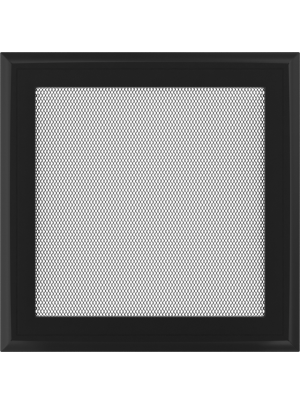 Вентиляційна решітка Kratki 22х22 см OSKAR чорна