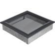 Вентиляційна решітка Kratki 22x22 см OSKAR графітова
