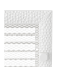 Вентиляційна решітка Kratki 22х22 см VENUS біла з жалюзями