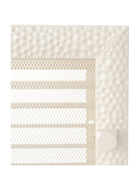 Вентиляційна решітка Kratki 22х22 см VENUS кремова з жалюзями