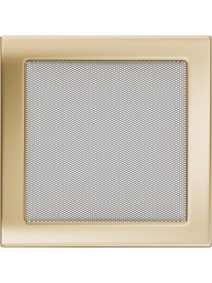 Вентиляційна решітка Kratki 22x22 см OSKAR позолочена Вентиляційна решітка Kratki 22x22 см OSKAR позолочена