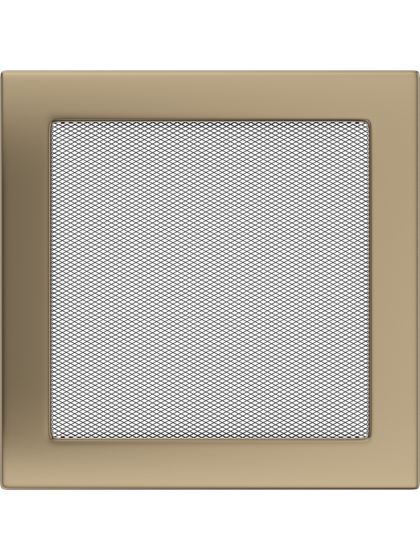 Вентиляційна решітка Kratki 22x22 см золото гальванічне Вентиляційна решітка Kratki 22x22 см золото гальванічне
