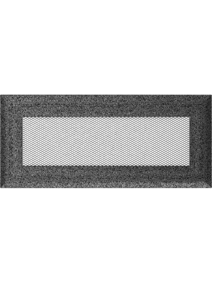 Вентиляційна решітка Kratki 11x24 см OSKAR чорно-срібна