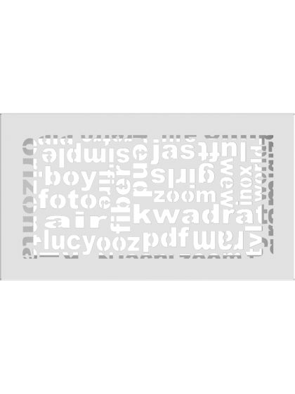Вентиляційна решітка Kratki 17x30 см ABC біла