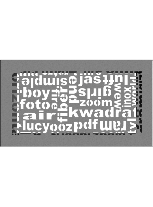 Вентиляційна решітка Kratki 17х30 см ABC гранітна