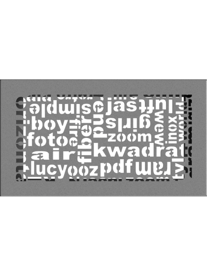 Вентиляційна решітка Kratki 17x30 см ABC гранітна