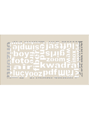 Вентиляційна решітка Kratki 17х30 см ABC кремова