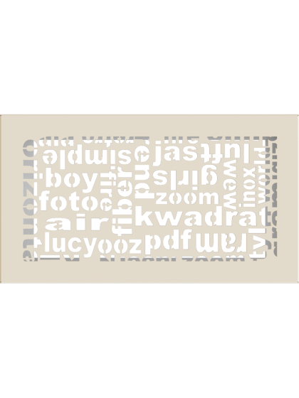 Вентиляційна решітка Kratki 17x30 см ABC кремова