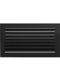 Вентиляційна решітка Kratki 17х30 см FRESH чорна