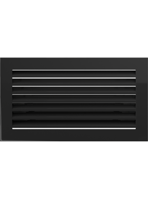 Вентиляційна решітка Kratki 17х30 см FRESH чорна