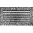 Вентиляційна решітка Kratki 17x30 см FRESH чорно-срібна Вентиляційна решітка Kratki 17x30 см FRESH чорно-срібна