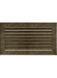 Вентиляційна решітка Kratki 17х30 см FRESH чорно-золота