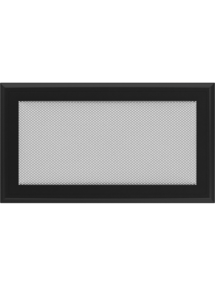 Вентиляційна решітка Kratki 17x30 см OSKAR чорна