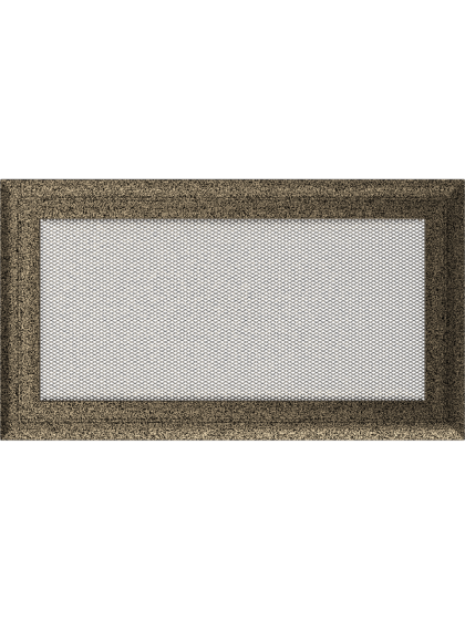 Вентиляційна решітка Kratki 17x30 см OSKAR чорно-золота Вентиляційна решітка Kratki 17x30 см OSKAR чорно-золота