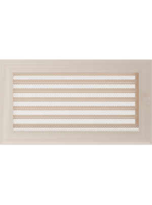 Вентиляційна решітка Kratki 17х30 см OSKAR кремова з жалюзями