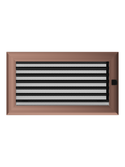 Вентиляційна решітка Kratki 17x30 см OSKAR мідна фарбована з жалюзями Вентиляційна решітка Kratki 17x30 см OSKAR мідна фарбована з жалюзями