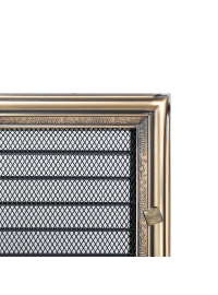 Вентиляційна решітка Kratki 17х30 см рустикальна з жалюзями