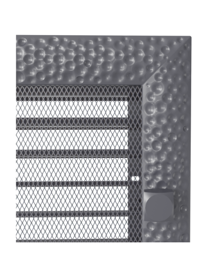 Вентиляційна решітка Kratki 17x30 см VENUS графітова з жалюзями Вентиляційна решітка Kratki 17x30 см VENUS графітова з жалюзями