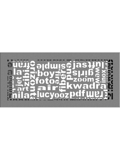 Вентиляційна решітка Kratki 17x37 см ABC гранітна