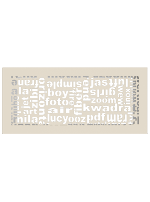 Вентиляційна решітка Kratki 17х37 см ABC кремова