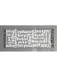 Вентиляционная решетка Kratki 17х37 см ABC шлифованная