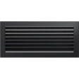 Вентиляційна решітка Kratki 17x37 см FRESH графітова