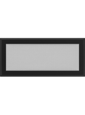 Вентиляційна решітка Kratki 17х37 см OSKAR чорна