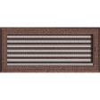 Вентиляційна решітка Kratki 17х37 см OSKAR мідна фарбована з жалюзями