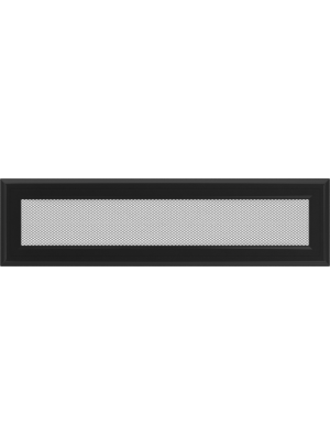 Вентиляційна решітка Kratki 11х42 см OSKAR чорна