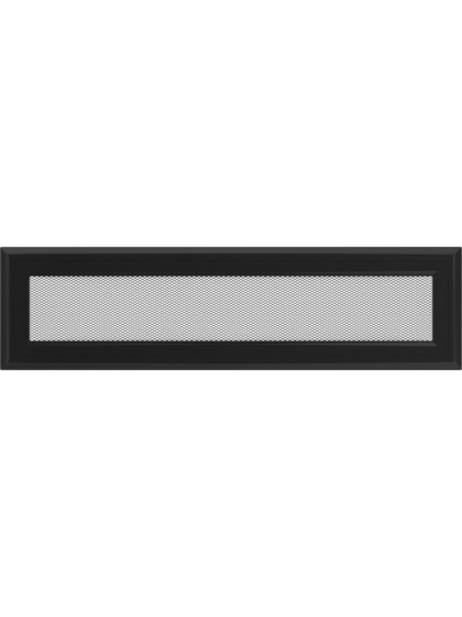 Вентиляційна решітка Kratki 11x42 см OSKAR чорна
