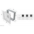 Вентиляционная решетка Kratki 17x49 см ABC гранитная