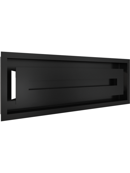 Вентиляційна решітка Kratki 17x49 см WIND чорна Вентиляційна решітка Kratki 17x49 см WIND чорна