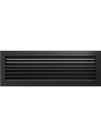 Вентиляційна решітка Kratki 17х49 см FRESH графітова
