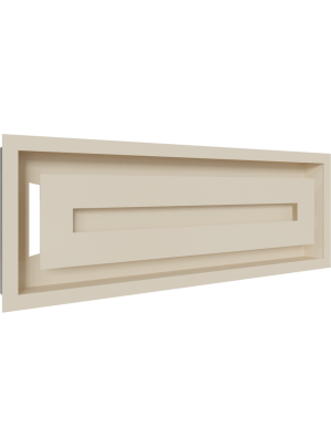 Вентиляційна решітка Kratki 17х49 см WIND кремова