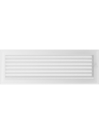 Вентиляційна решітка Kratki 17х49 см OSKAR біла з жалюзями
