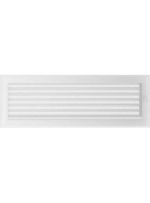 Вентиляційна решітка Kratki 17х49 см OSKAR біла з жалюзями