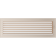 Вентиляційна решітка Kratki 17х49 см OSKAR кремова з жалюзями