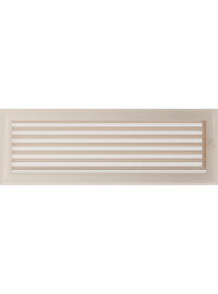 Вентиляційна решітка Kratki 17х49 см OSKAR кремова з жалюзями