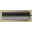 Вентиляційна решітка Kratki 17x49 см золото гальванічне з жалюзями
