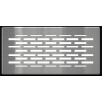 Вентиляційна решітка Kratki 9x20 см FLOOR шліфована