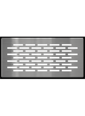 Вентиляційна решітка Kratki 9х20 см FLOOR шліфована