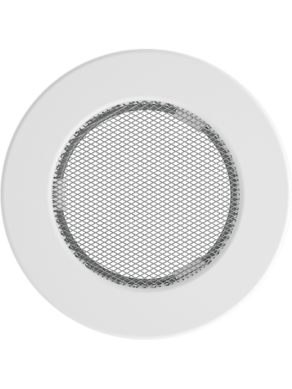 Вентиляційна решітка Kratki кругла біла Ø 100