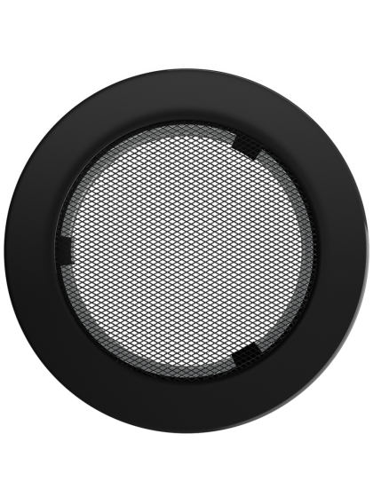 Вентиляційна решітка Kratki кругла чорна Ø 150