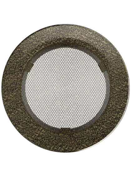 Вентиляційна решітка Kratki кругла чорно-золота Ø 150 Вентиляційна решітка Kratki кругла чорно-золота Ø 150