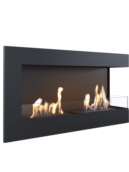 Біокамін Kratki DELTA 900 правий зі склом і з сертифікатом TUV