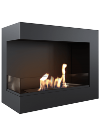 Біокамін Kratki DELTA 600 лівий з склом і з сертифікатом TUV