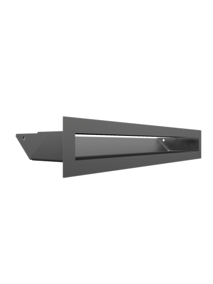 Вентиляційна решітка Kratki LUFT графітова 6х40