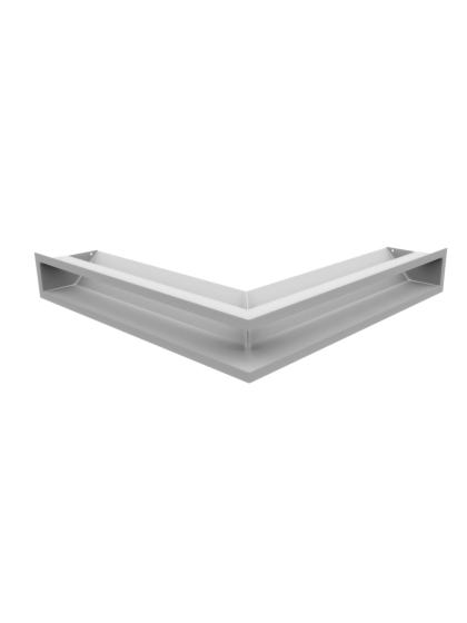 Вентиляційна решітка Kratki LUFT кутова біла 56х56х9